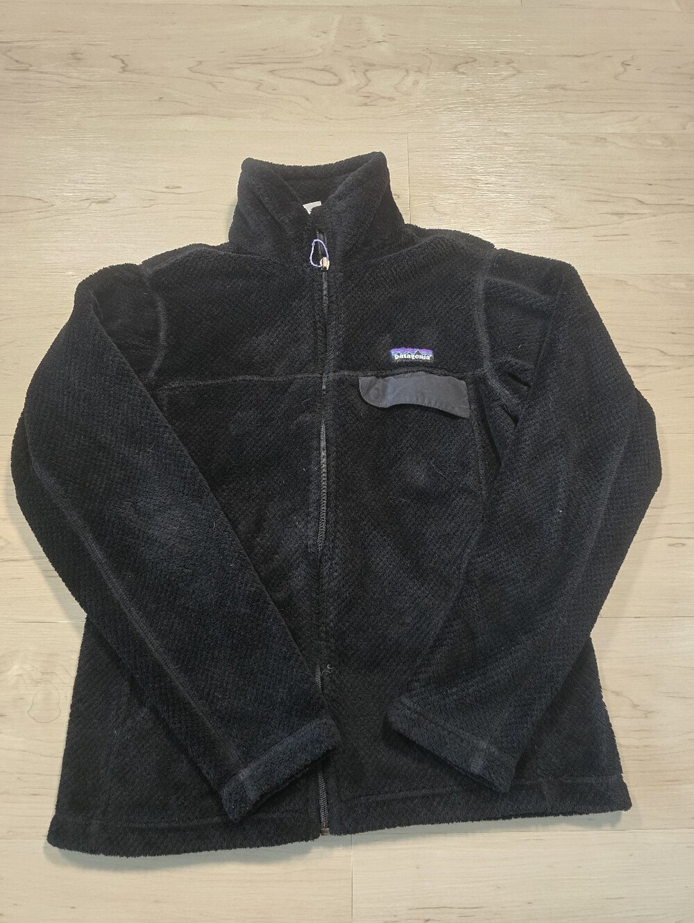 Patagonia Women’s Small Black Full Zip Fleece Jacket Synchilla Outdoor Hiking